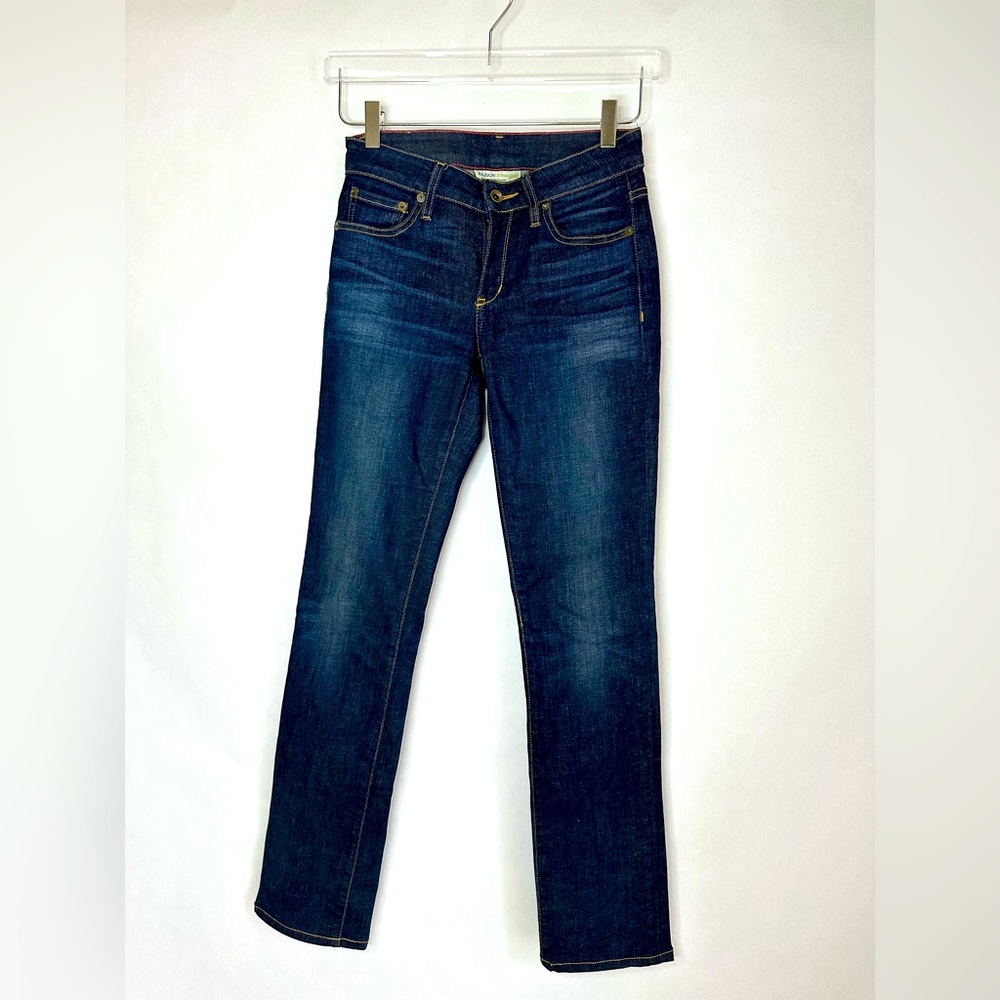 Raleigh Denim Union Fit Lake Lure Blue Straight Dark Wash Jeans Size 26